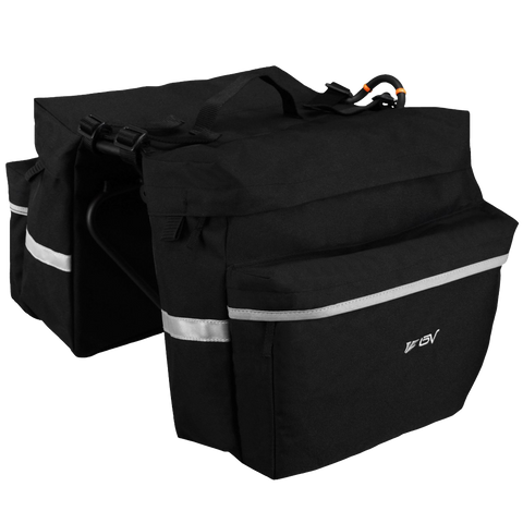 BV Bicycle Panniers with Adjustable Hooks and Carrying Handle