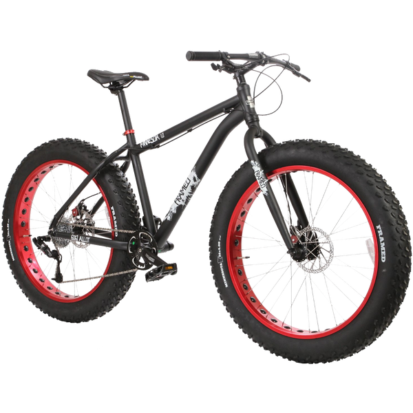 Framed Minnesota 1 Fat Bike Black Red Mens Bikes